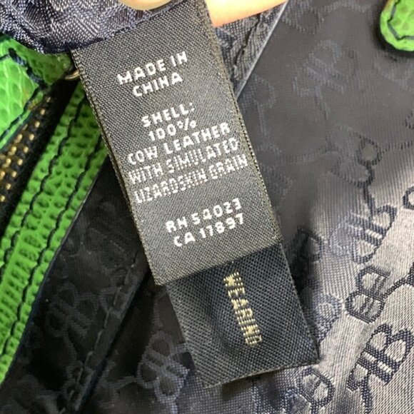 Banana Republic Clutch Wristlet Wallet Purse Green Leather Simulated Lizardskin - Picture 12 of 14